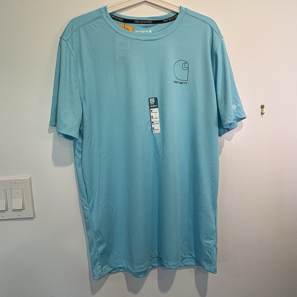 Carhartt Other - Carhartt RELAXED Fit Force Sun Defender Lightweight Short Sleeve Swim Shirt M